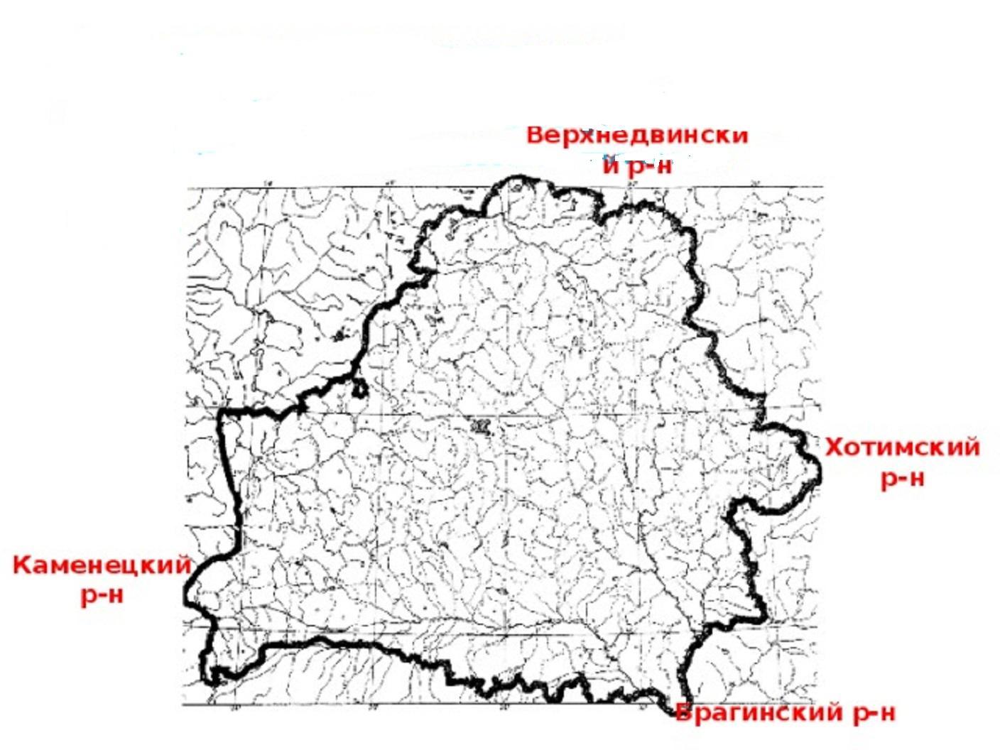 Карта каменецкого района брестской области