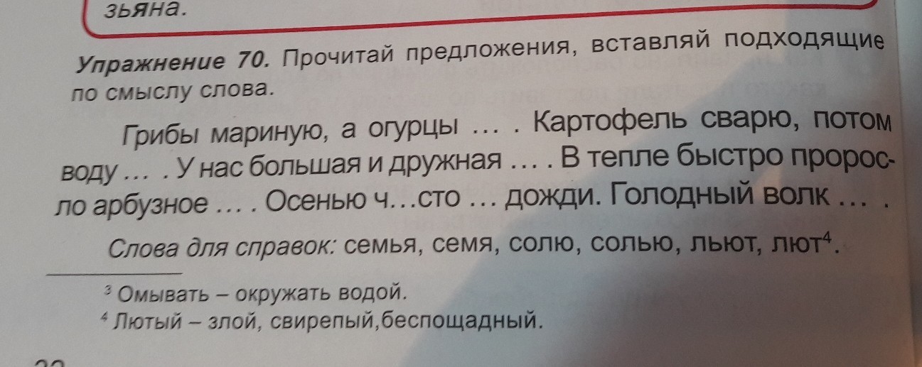 Нож воткнул текст. Предложение со словом семя. Семя предложение с этим словом. Предложение со словом семена 4 класс.