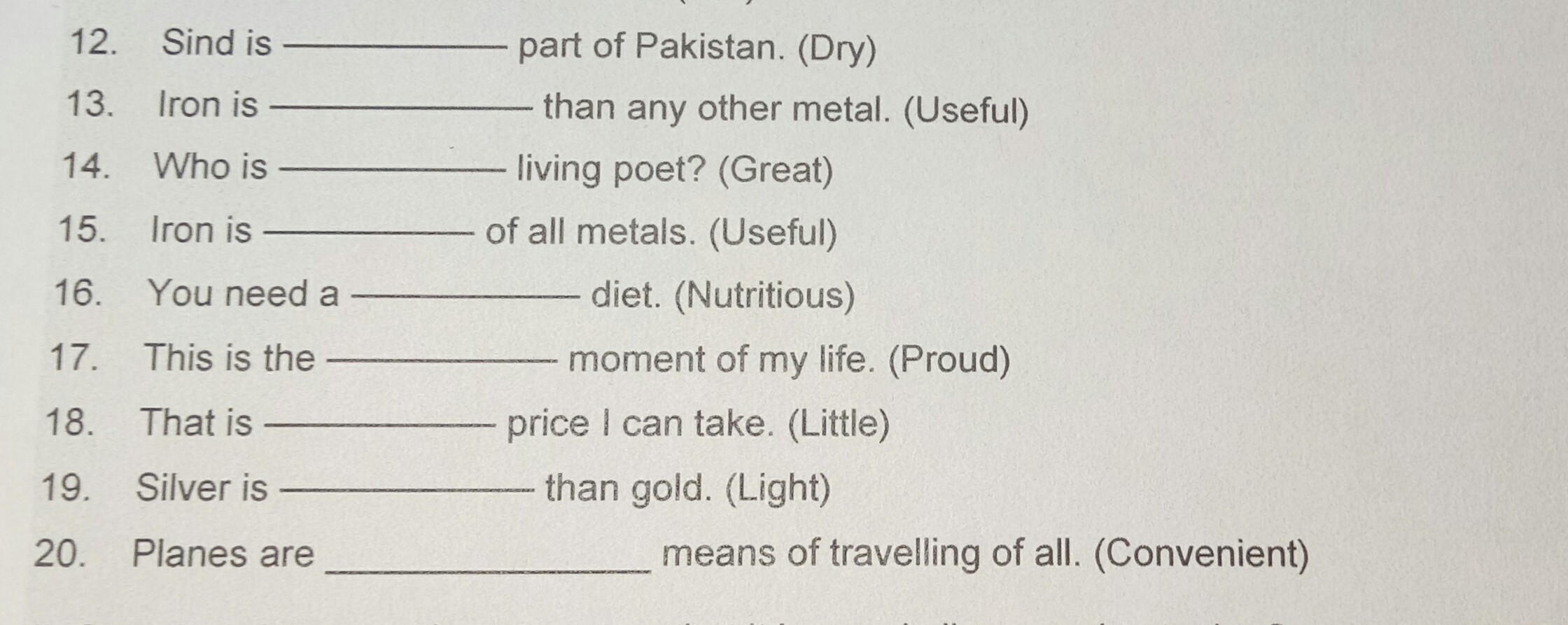 Given in brackets. Proper form английский. Proper форма английский язык. Supply the proper form. Exercise 51 open the Brackets using the proper form of the adjectives.