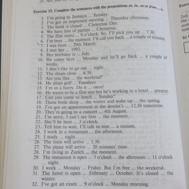 Don has a lot of work. Упражнение 15.1 английский язык агабекян. Complete the sentences with the right prepositions. Агабекян задание 5.3.