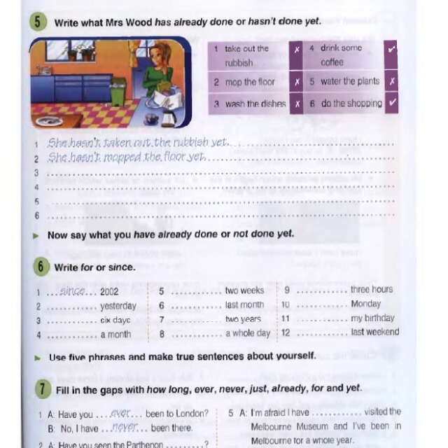 Use five. Write what Mrs Wood has already done or hasn't done yet ответы. Have already или already have. Say what Day it is задание по английскому языку. What have the children already done and what haven't they done yet ответы.