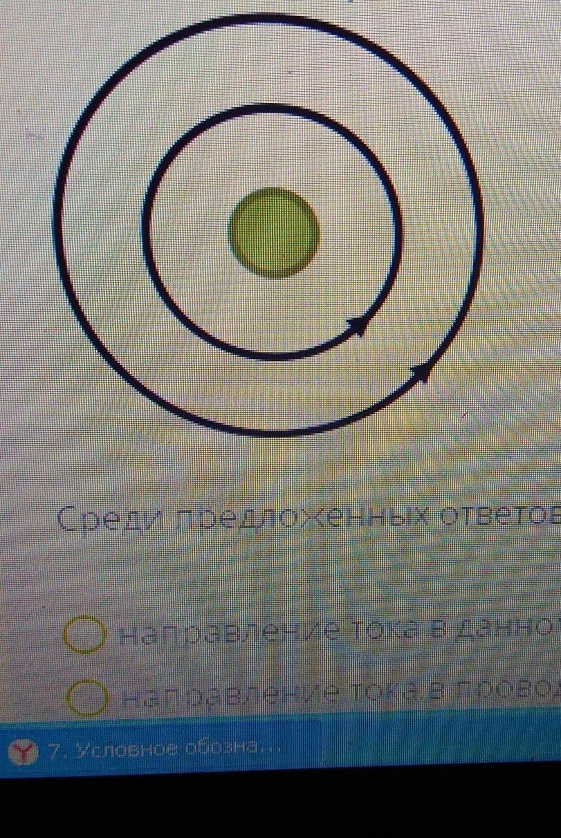 Для прямого проводника с током изображенного на рисунке стрелками задано направление линий магнитной