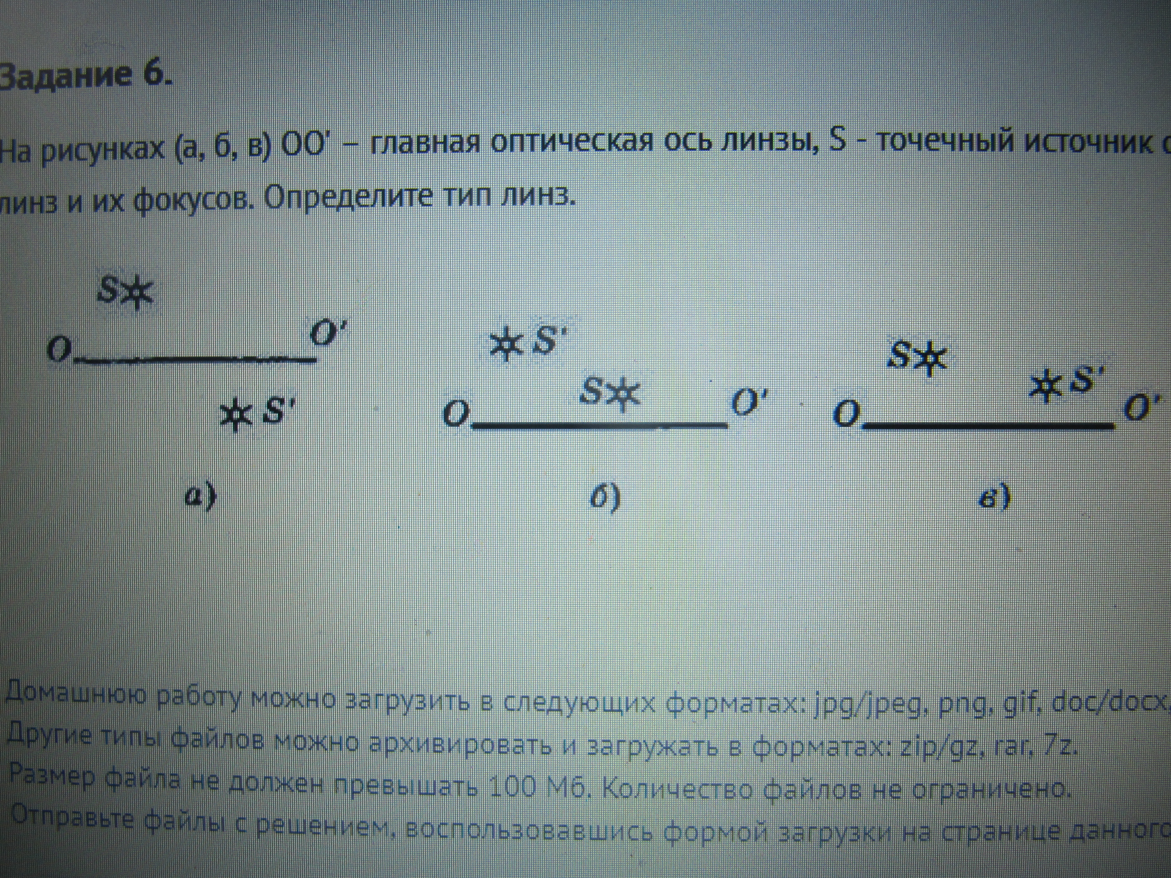 На рисунке 1 9 показаны 3. Главная оптическая ось линзы.