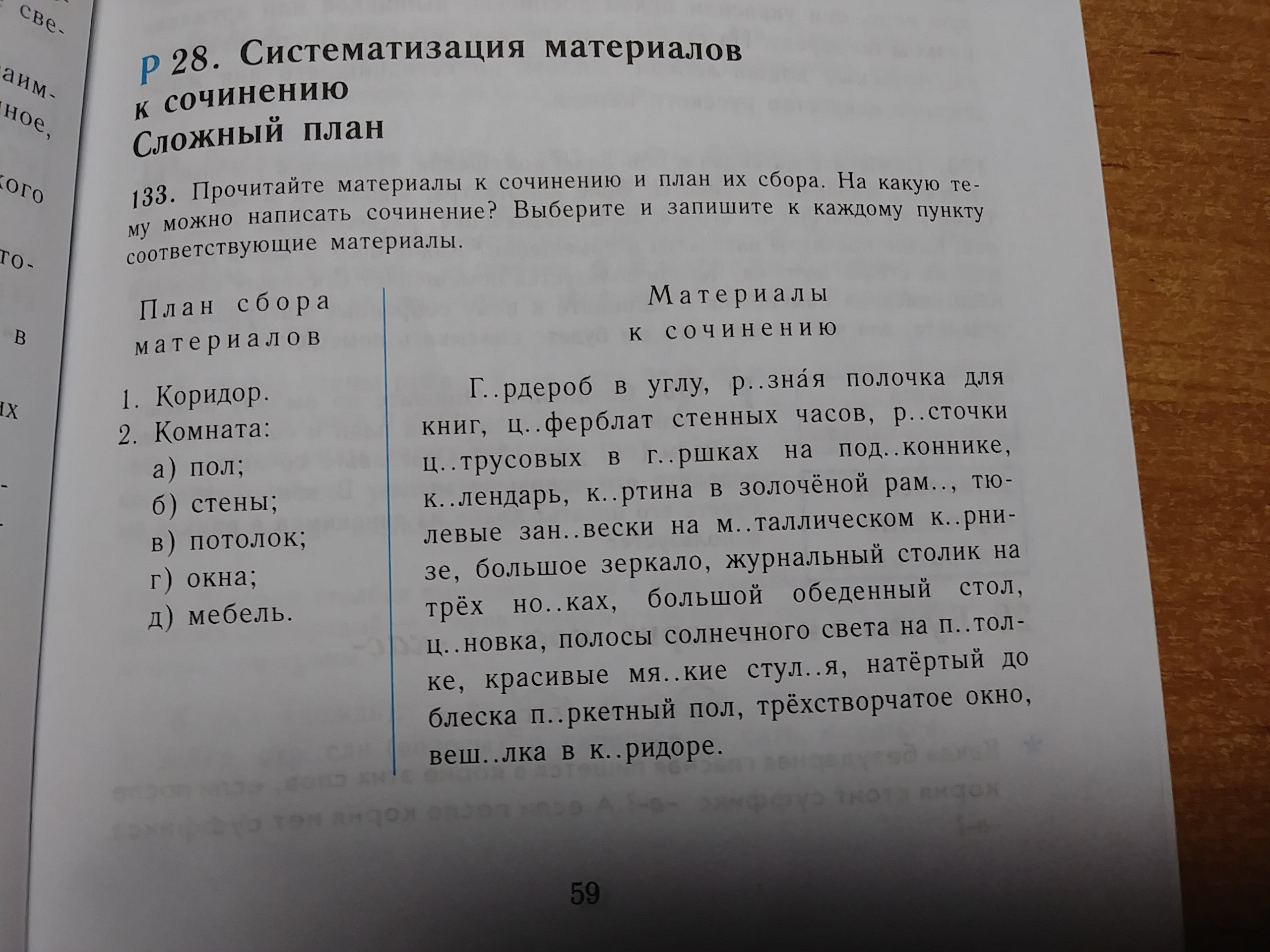 Сочинение моя комната 6 класс по русскому языку для мальчиков