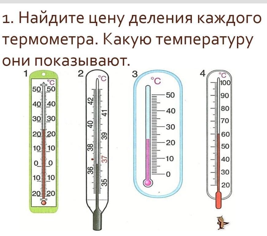 Оба термометра показывают одинаковую температуру. Деления термометра. Какую температуру показывает термометр. Деления на градуснике. Найди цену деления термометра.