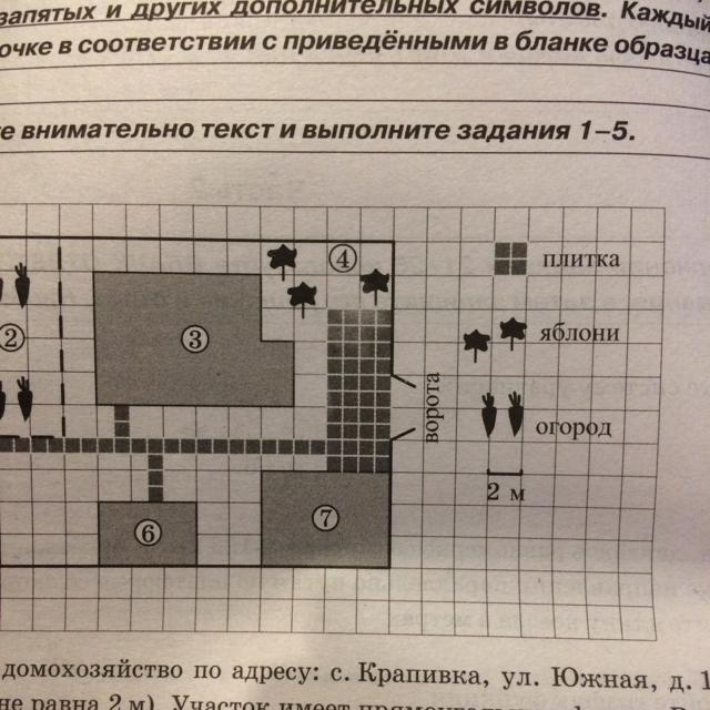 Найдите площадь которую занимает жилой дом ответ дайте в квадратных метрах на плане изображено