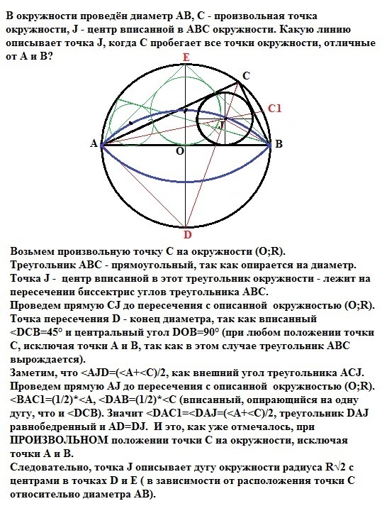 Диаметр проведенный через середину