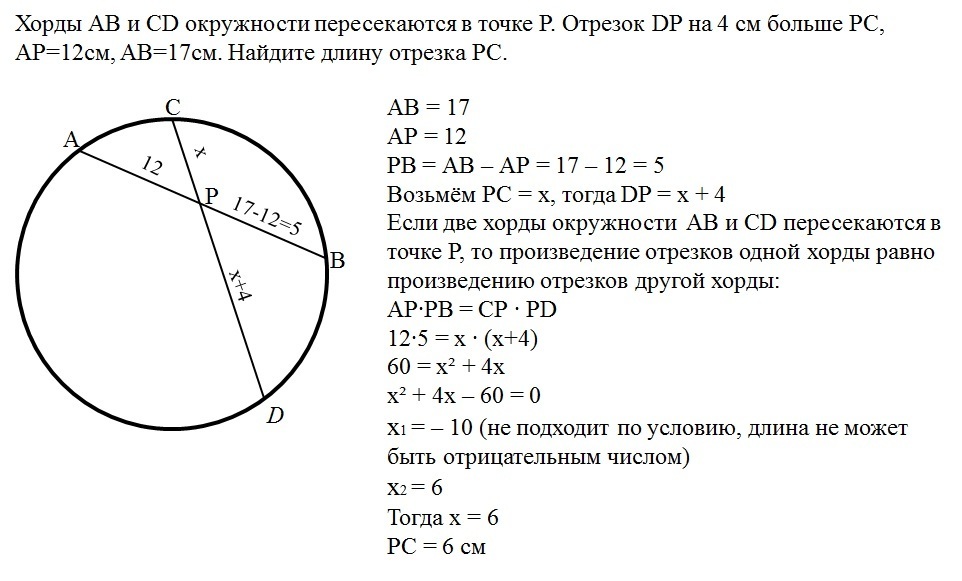 Диаметр ab и cd окружности. Хорды ab и CD пересекаются. Хорды окружности пересекаются в точке.