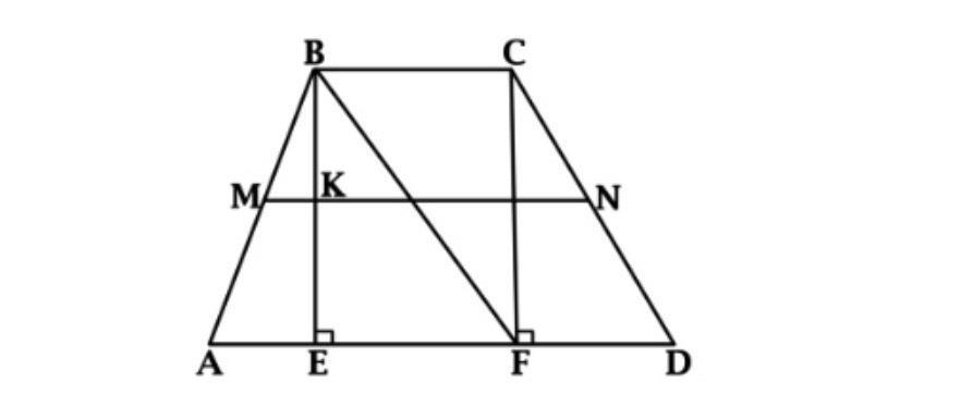 Abcd трапеция mn