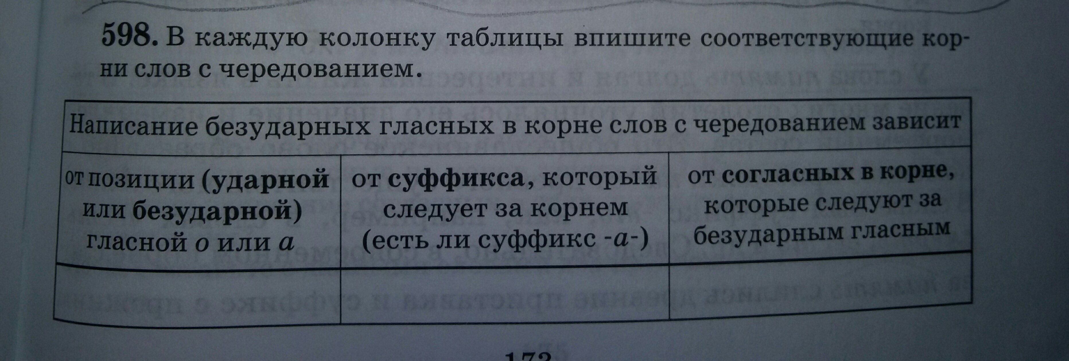 Запиши слова в нужную колонку таблицы