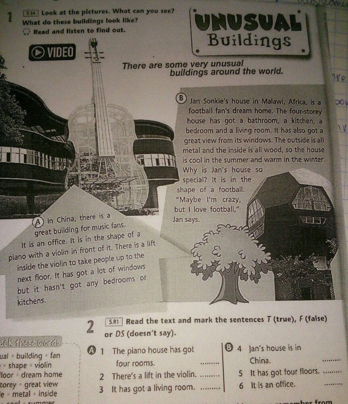 Got four. The House have или has four Rooms. Unusual перевод. What Rooms has your House got 5 класс рабочая тетрадь. Homes around the World книга.