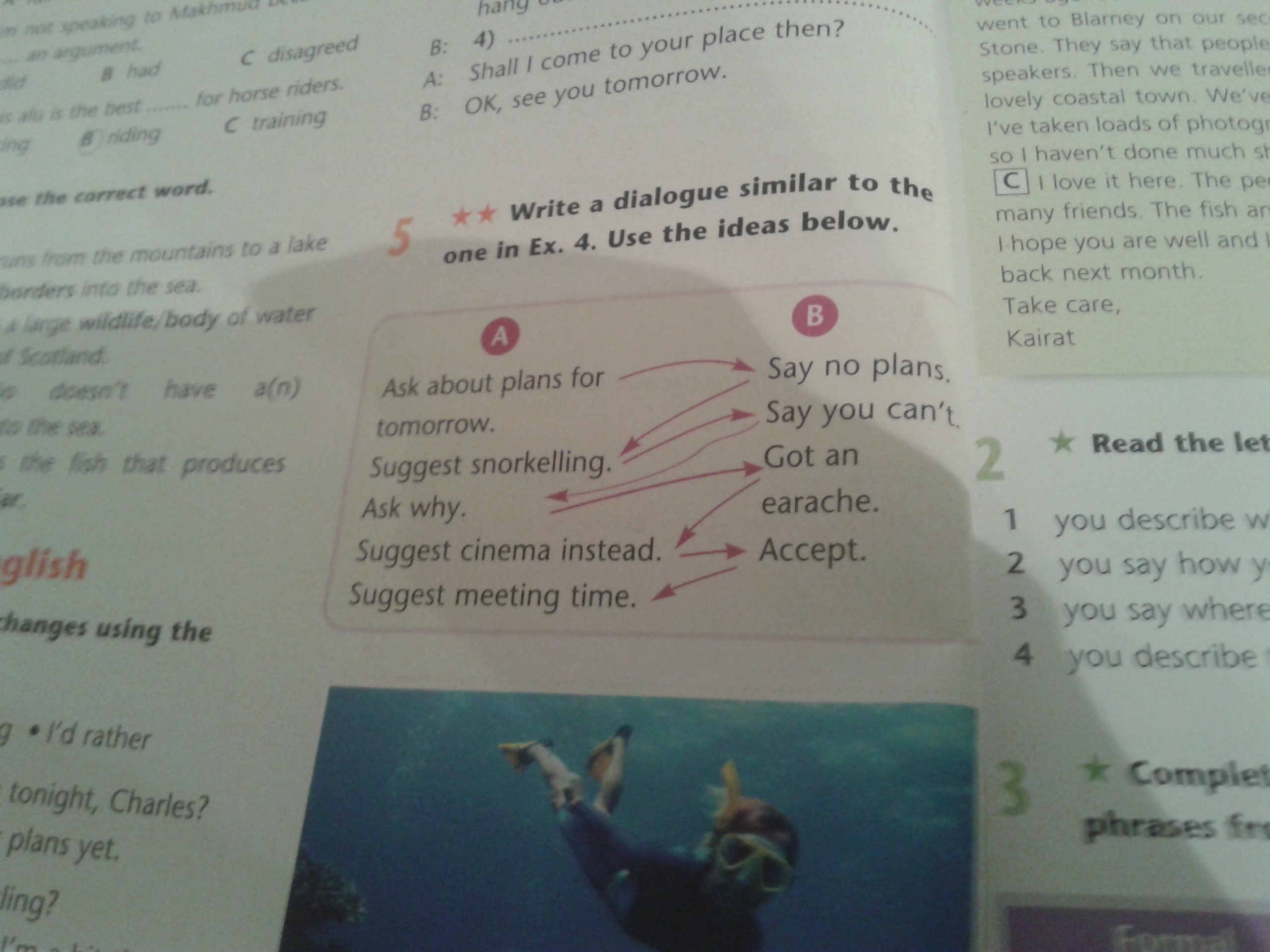 Write the dialogues. Write a Dialogue similar to the one in ex.3 use the Plan and menu. To write the Dialogue. Разница между similar to and similar in. Диалог(ex/NM).