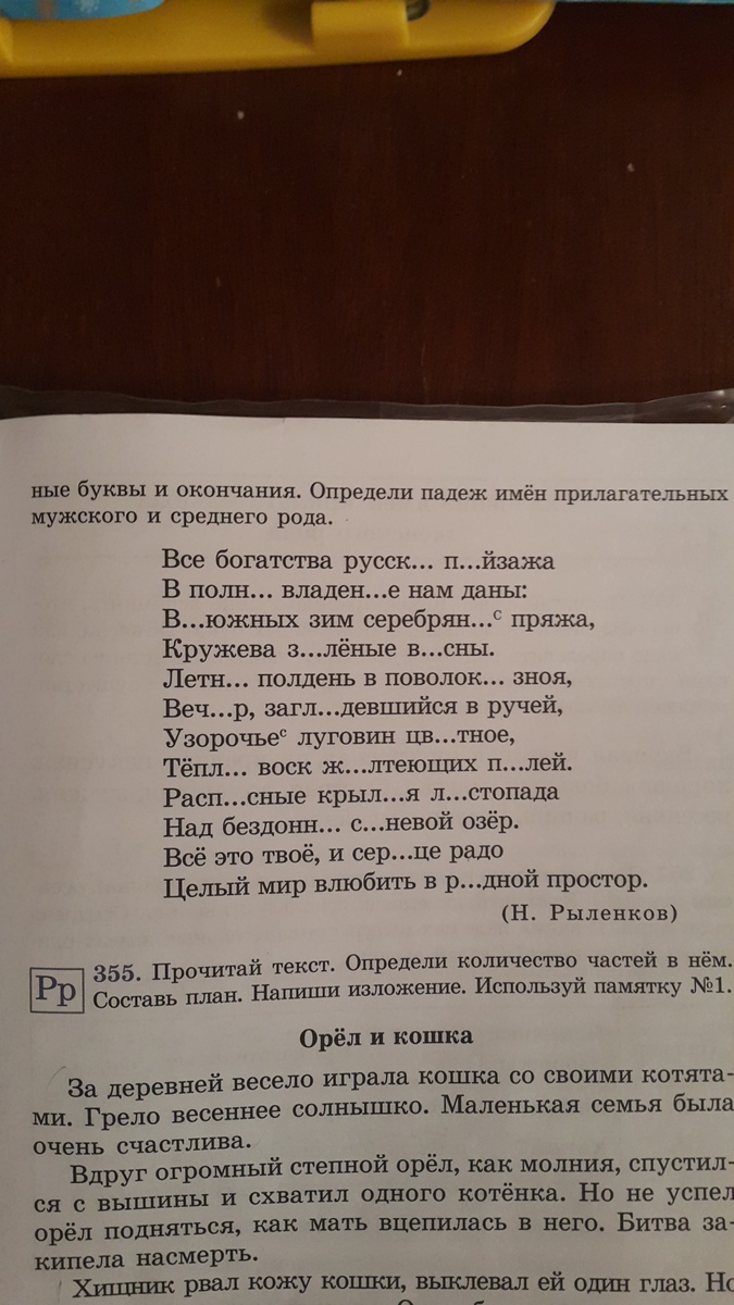 Определи падеж прилагательного большой