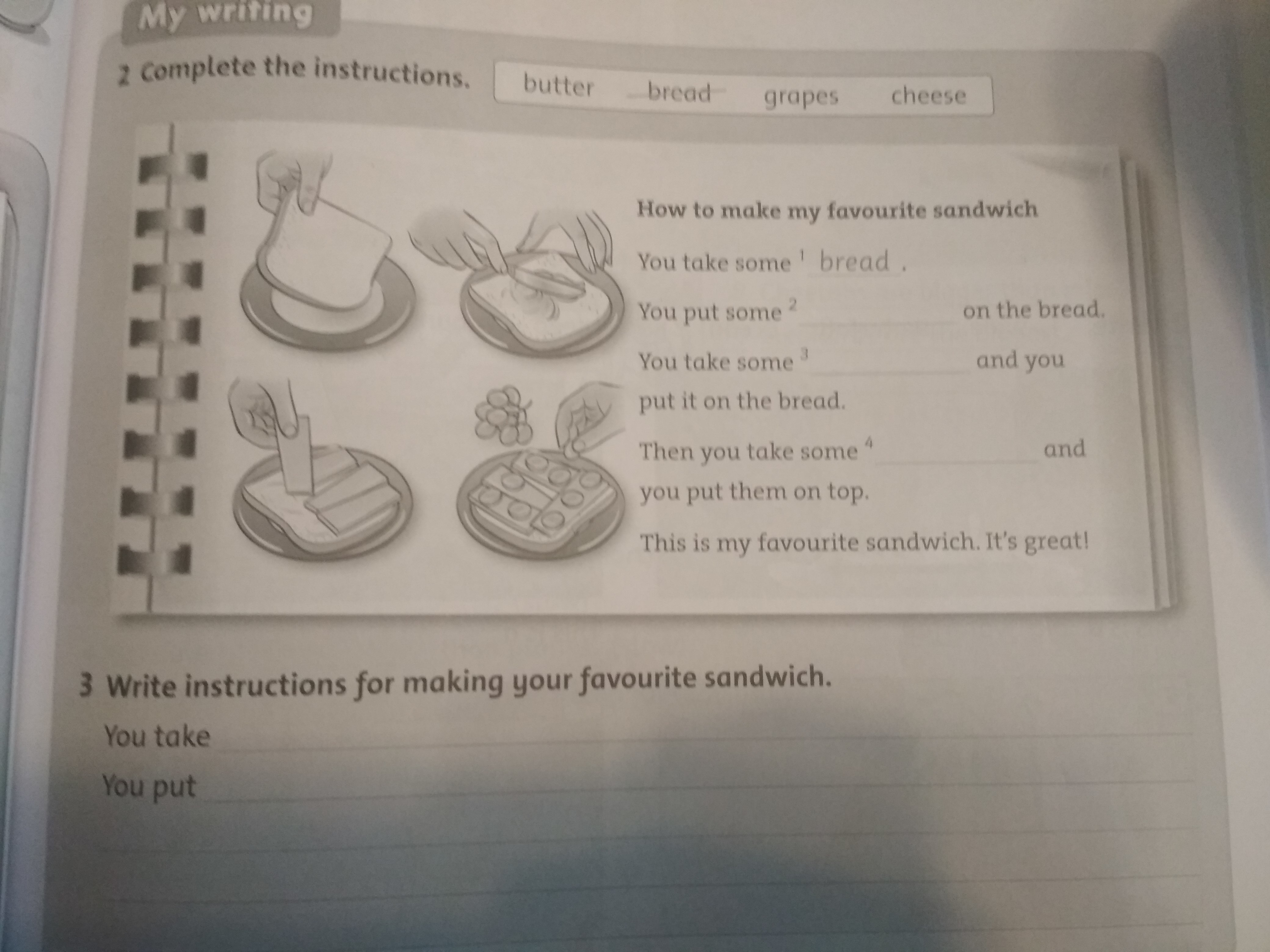 Match the instructions. Complete the instructions for these pictures. Complete the instructions for these pictures перевод на русский язык. 3.Math the instructions with the examples.