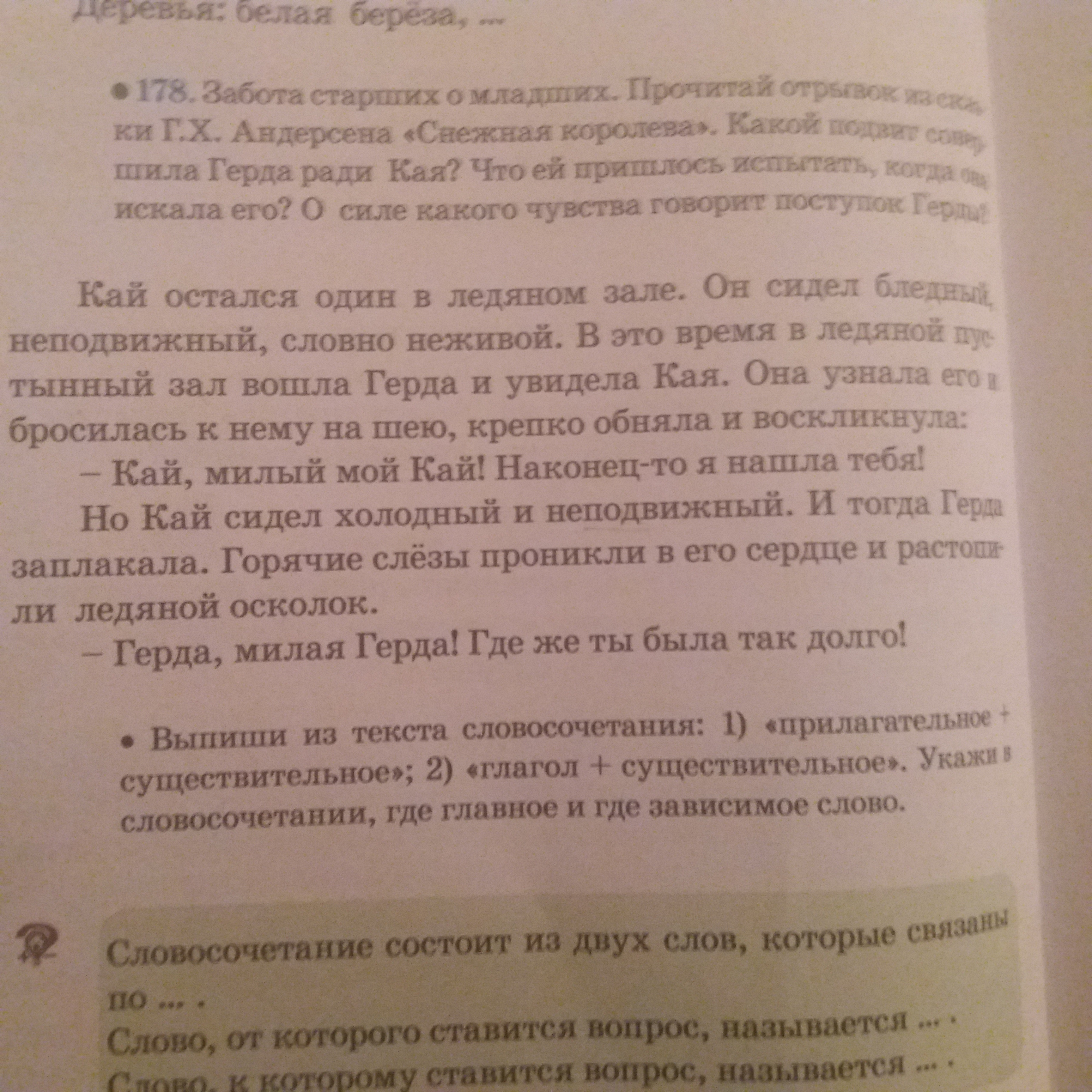 Выпиши из текста словосочетания прилагательное плюс существительное