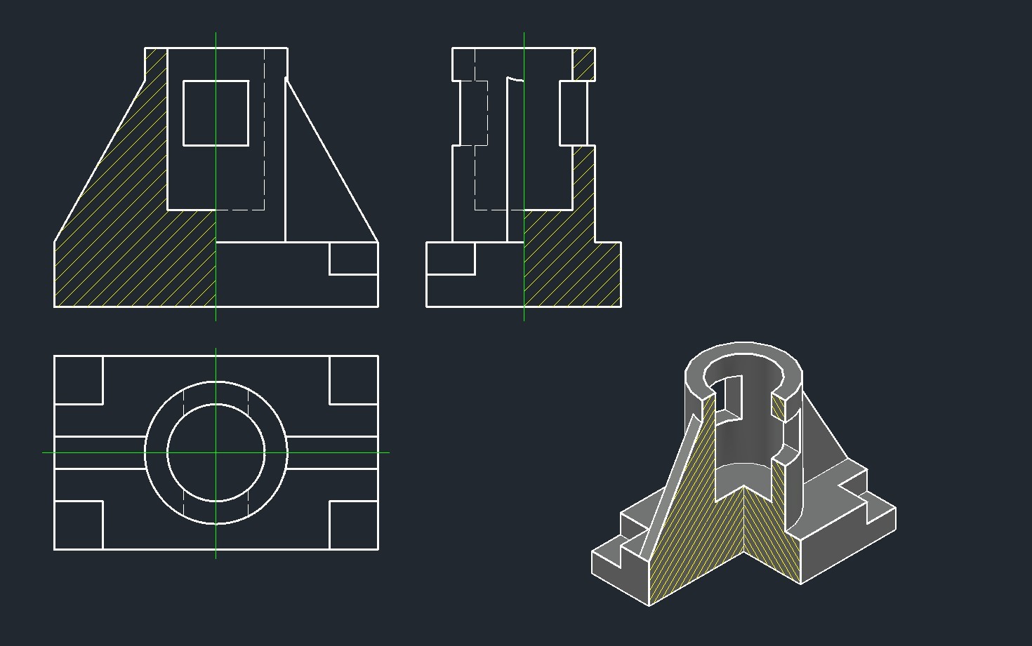 Д проекция. AUTOCAD 3d проекция. Вид справа Инженерная Графика. AUTOCAD 3 проекции. 3д модель проекция.