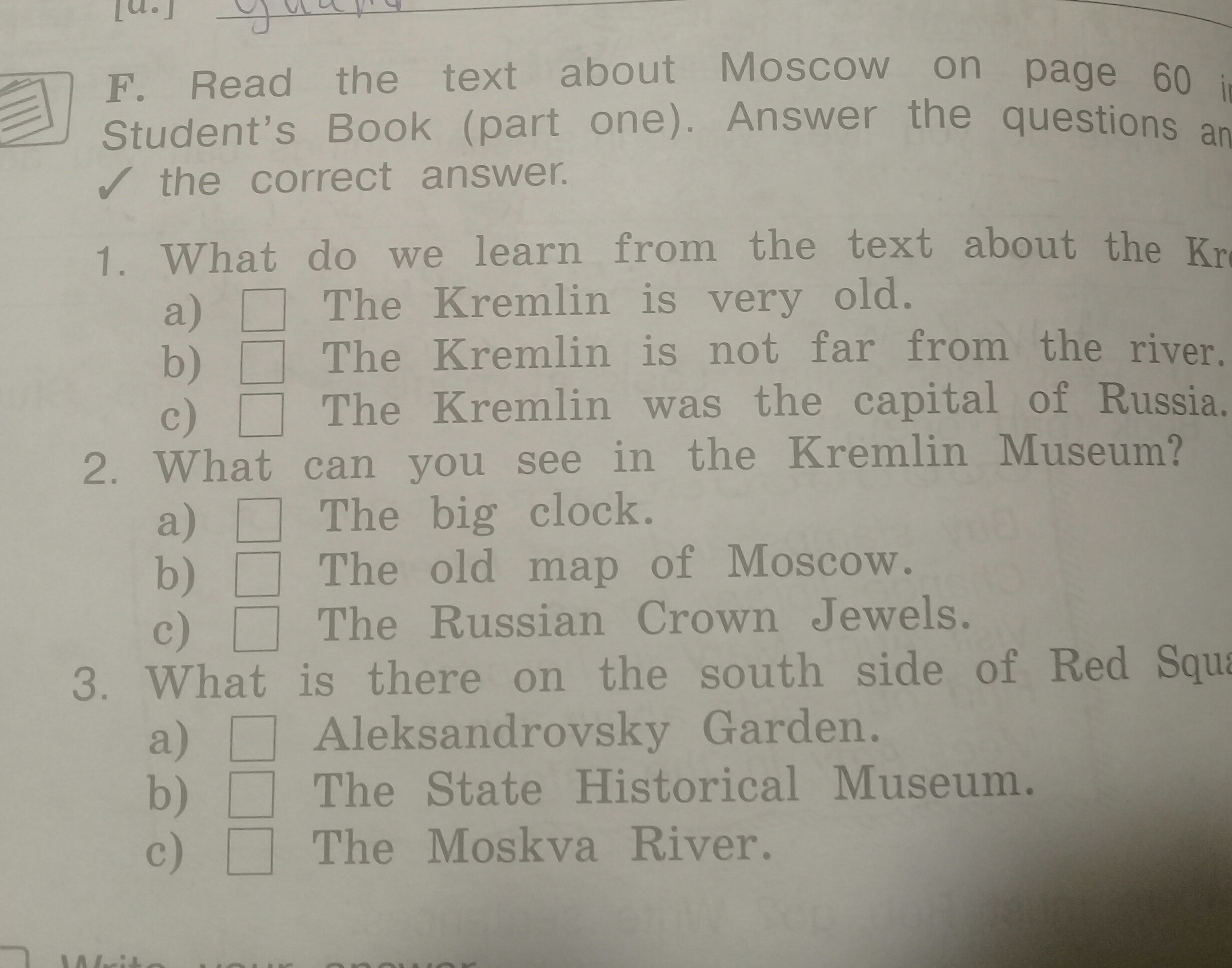 Read the text about moscow