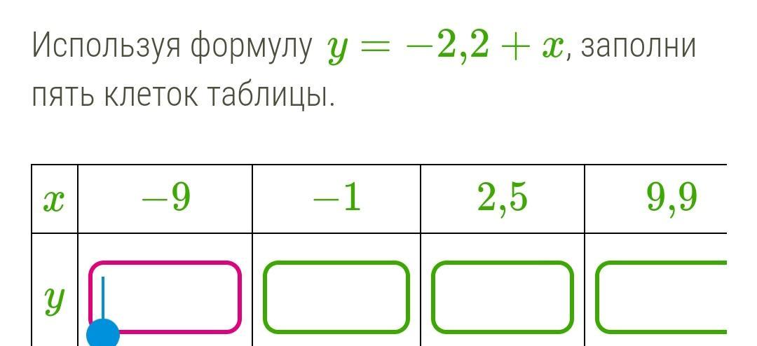 Используя заполненную