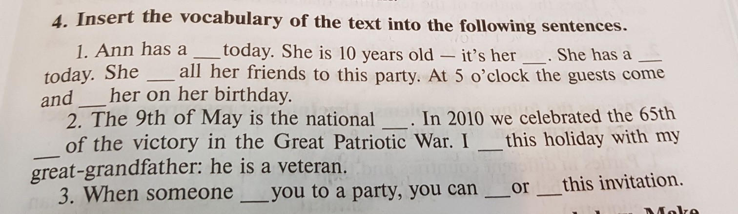 Today is a very. Insert the Vocabulary of the text into the following sentences. Vocabulary in use Lesson. Use the Vocabulary of the Lesson in the following sentences the healthiest way of travelling is on. Use the Vocabulary of the Lesson in the following sentences 1 Ann has a.