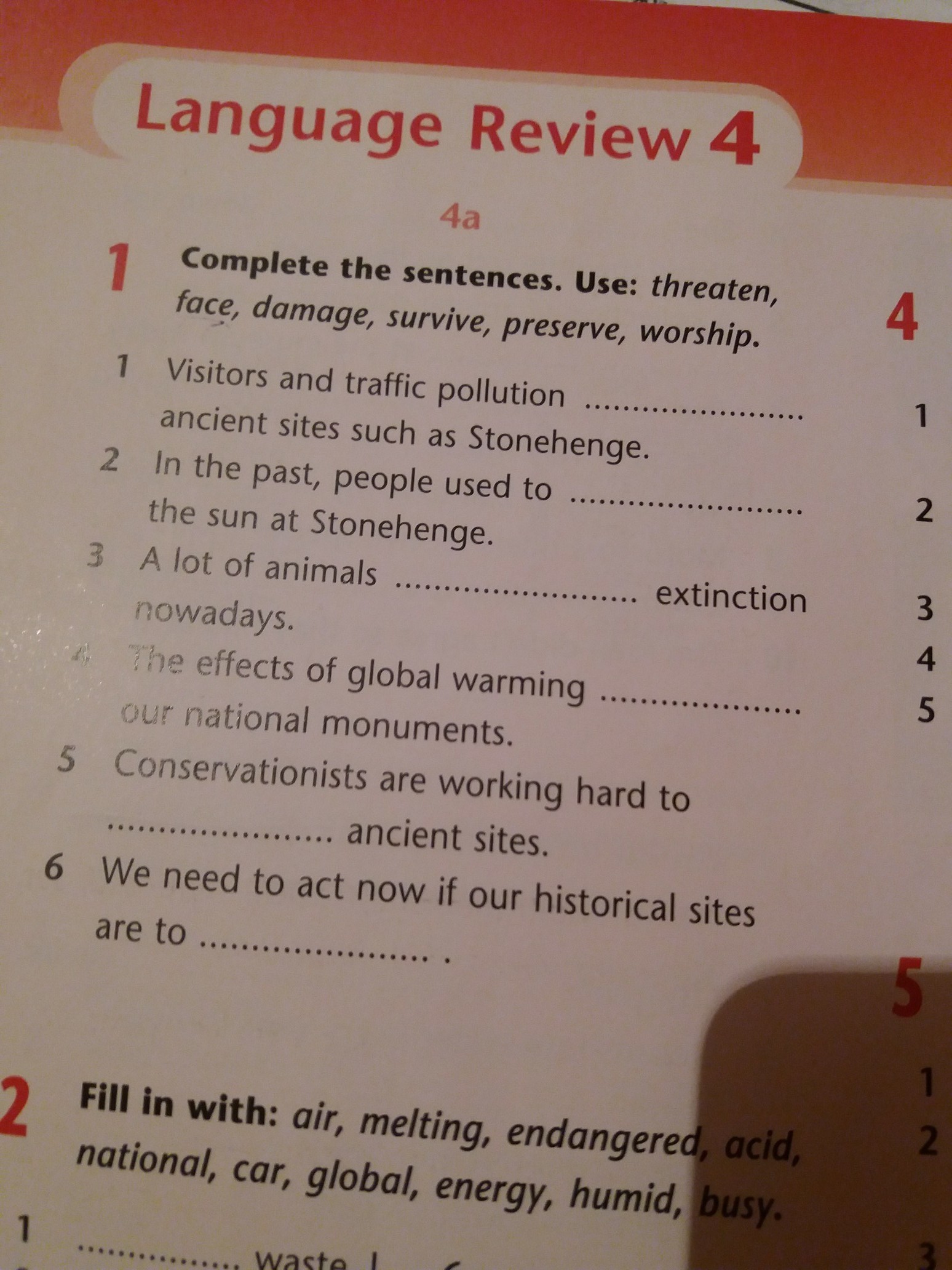 Complete the sentences use was were. Complete the sentences. Use a contraction. Used to sentences.