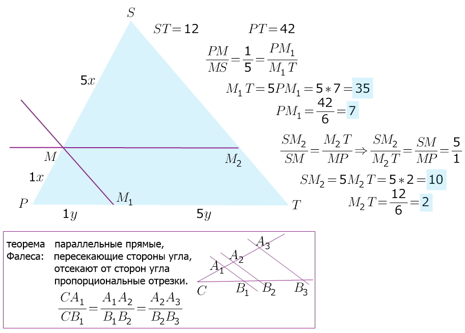 Контрольная работа теорема фалеса подобие треугольников. Геометрия теорема Фалеса. Теорема Фалеса в треугольнике. Теорема Фалеса с параллельными прямыми. Теорема о пропорциональных отрезках на параллельных прямых.