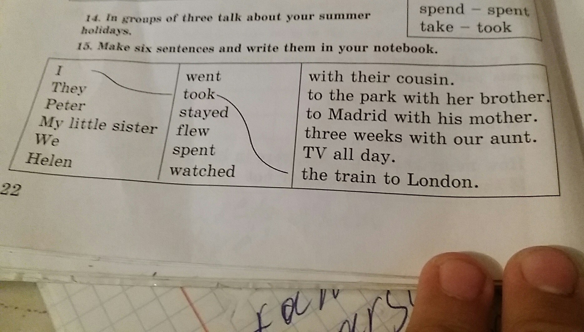 20 points перевод на русский. Make sentences 6 класс. Write in your Notebook. Перевод write about your Family. Complete in your Notebook.