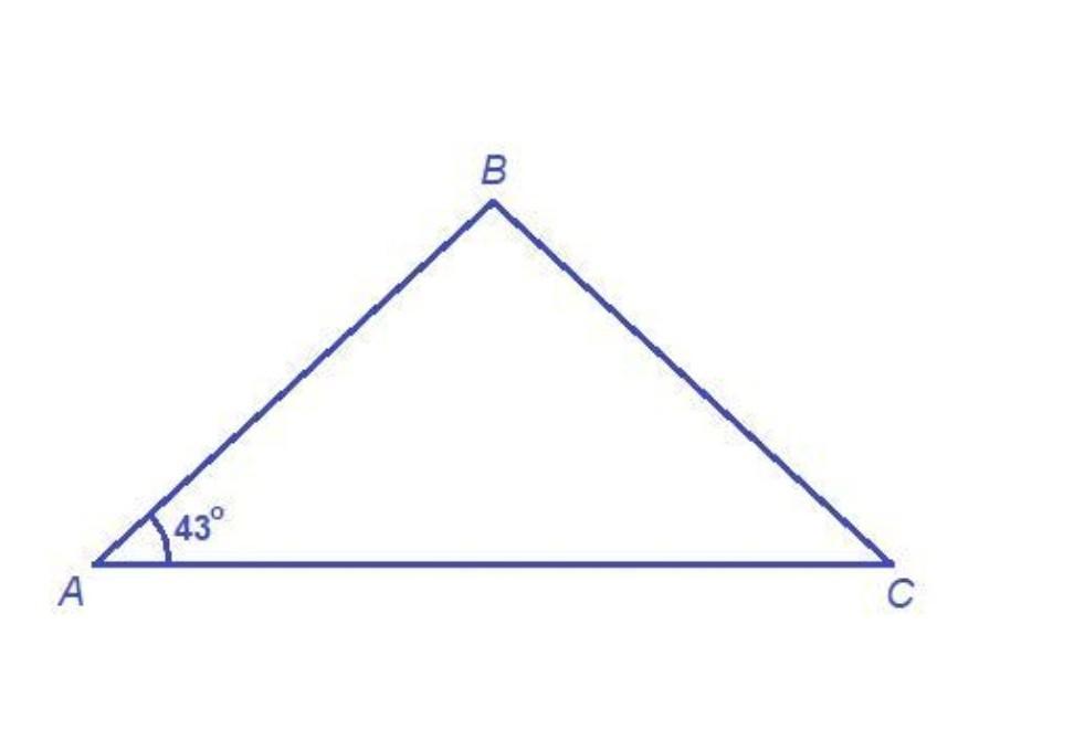 Один из углов равен 43