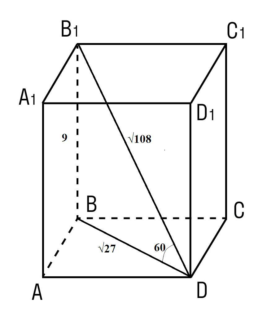 Длина прямоугольного параллелепипеда равна 18 2 см. Прямоугольный параллелепипед с основанием квадрат. Диагональ прямоугольного параллелепипеда. Диагональ параллелепипеда задачи. Основание прямоугольного параллелепипеда.