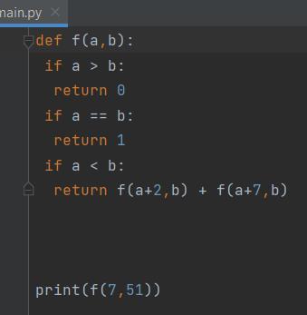 Def f n if n 1. Def f n. Def f. Def f(n): if n < 11: Return 10 if n >= 11: Return n + f(n - 1) Print(f(2024) - f(2021)). Def f(): Return 2.