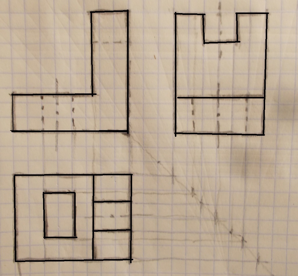 Перечерти фигуру. Предмет в трех проекциях. Предмет в 3 проекциях. Три проекции объемного предмета. Главный вид фигуры.