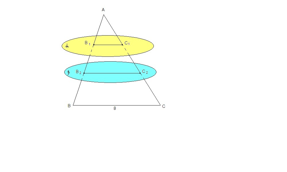 Треугольник abc пересекает плоскость. Треугольник ABC пересекает плоскость Альфа в точках b1 и c1. Через точки b1 и b2 стороны ab равностороннего. Плоскость а параллельна плоскости равностороннего треугольника. Луч ab пересекает параллельные плоскости а и b в точках b1 и b2.