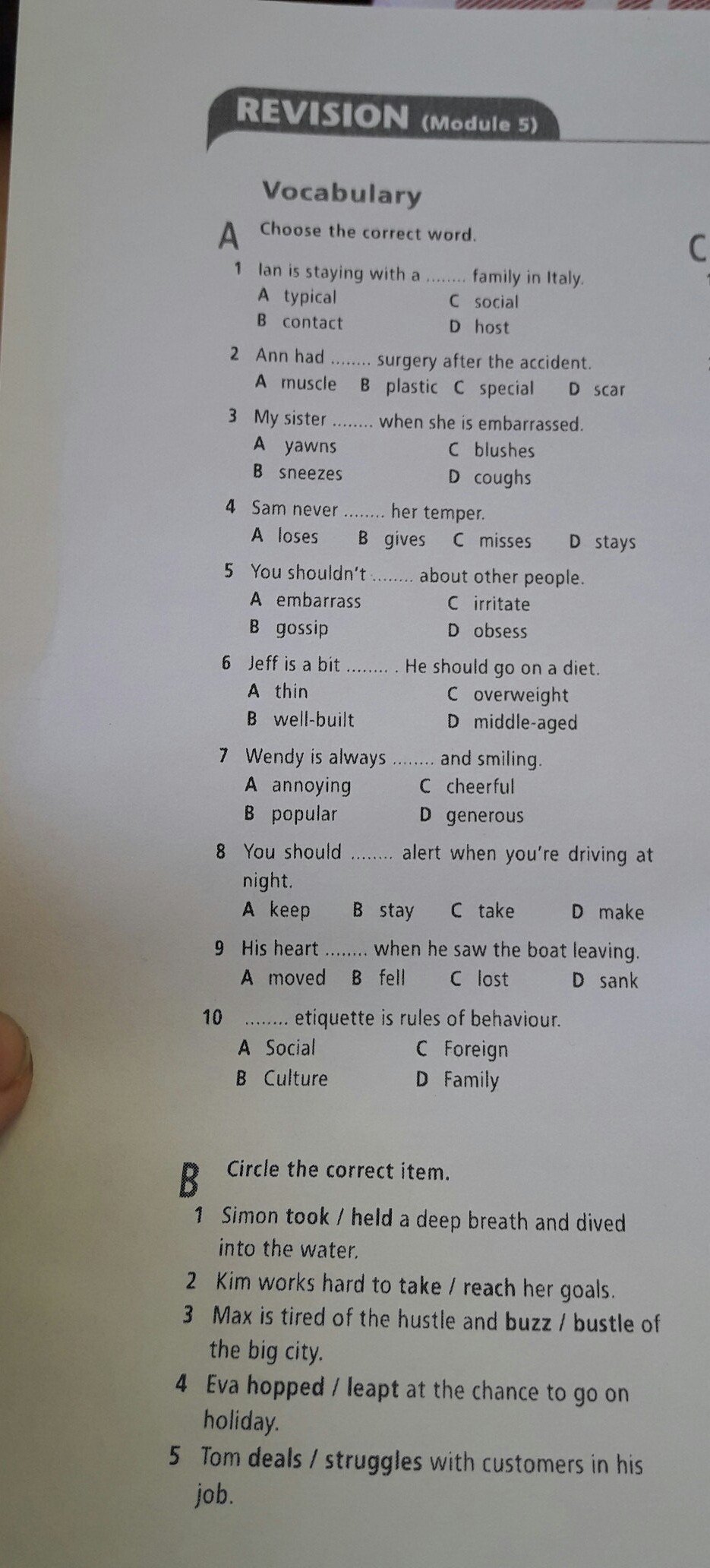 Choose the correct response. Revision Module 2 класс 6 Starlight ответы. Тест 2. choose the correct item.. Vocabulary 6 класс ответы. Revision Module 2 7 класс.