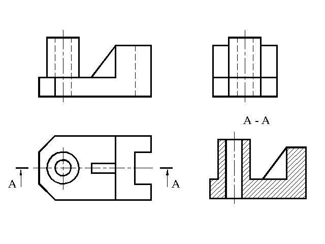 Правильный разрез на чертеже