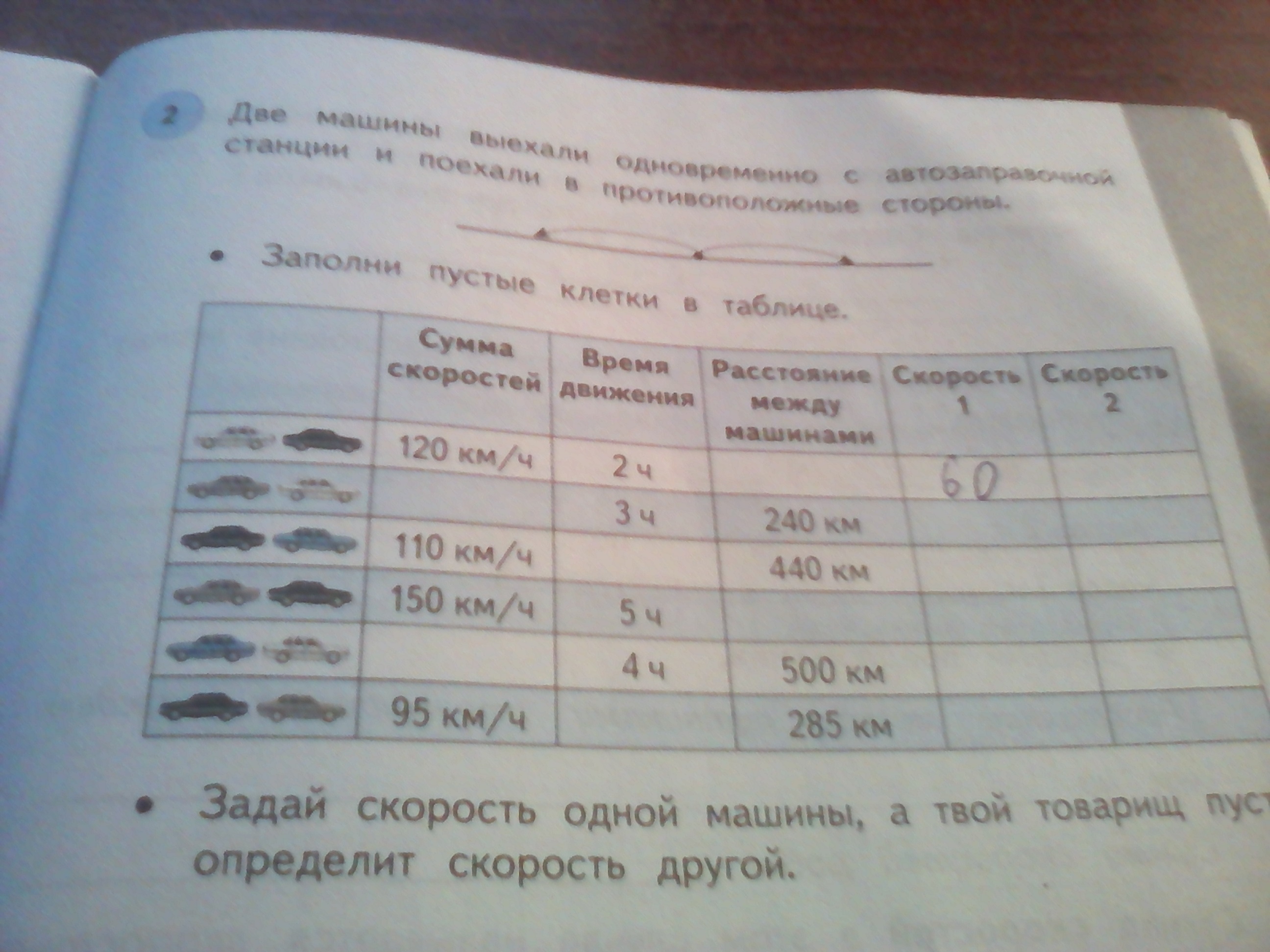 Два автомобиля одновременно 540 км. С заправочной станции выехали одновременно два автомобиля.