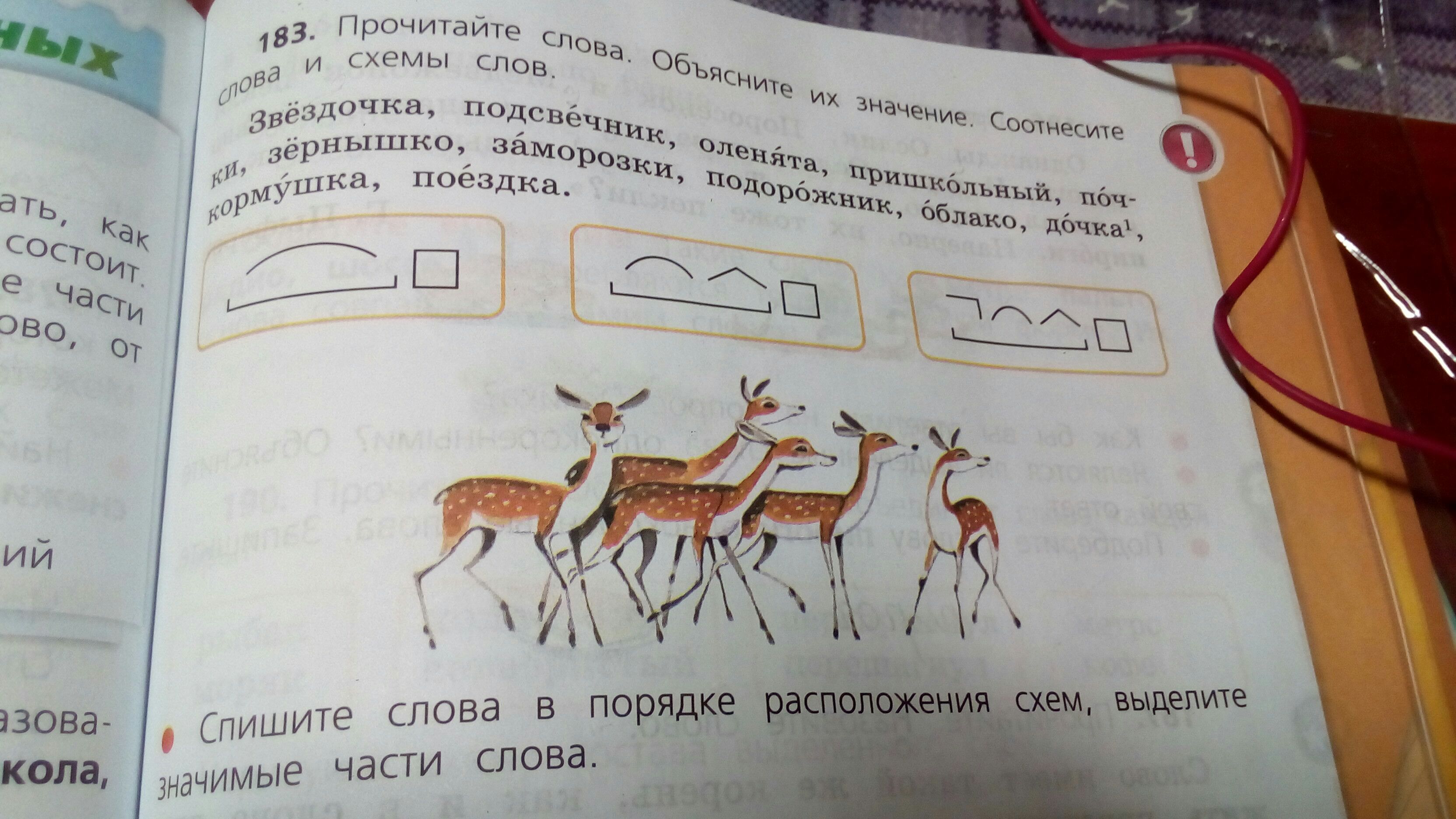 Рассмотрите схемы слов скажите что можно узнать о слове по данным значимым частям