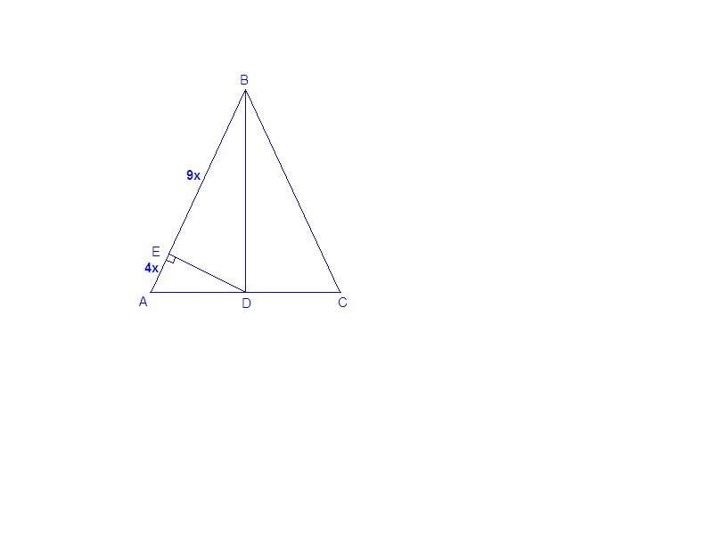 Треугольник авс равнобедренный bd медиана