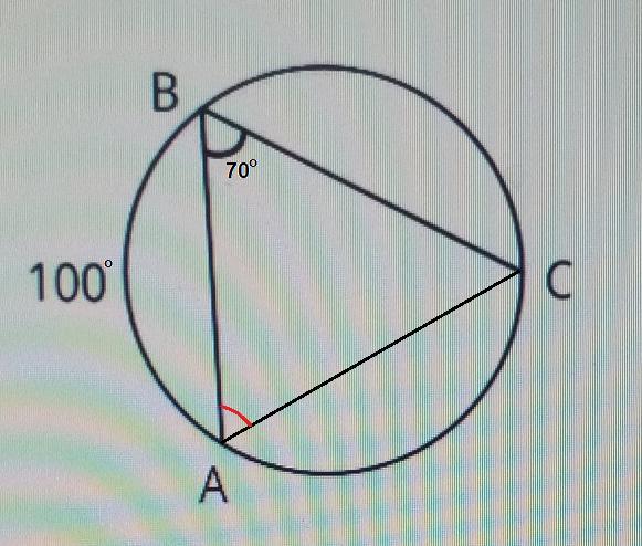 Вписанный угол abc равен 70 градусам