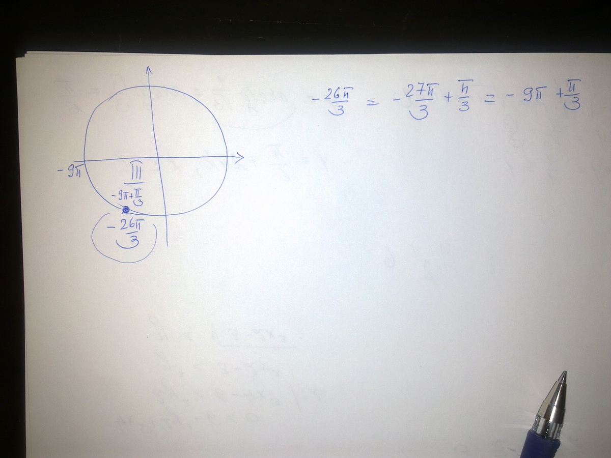 Точка 26. Угол Pi/3. -26пи/3 на окружности. -26 Пи на 3. -26пи/3 на окружности соответствующие.