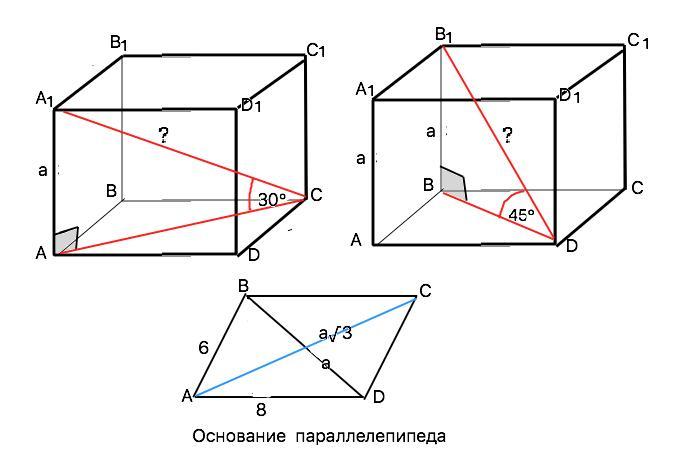 Отношение длины диагонали а7