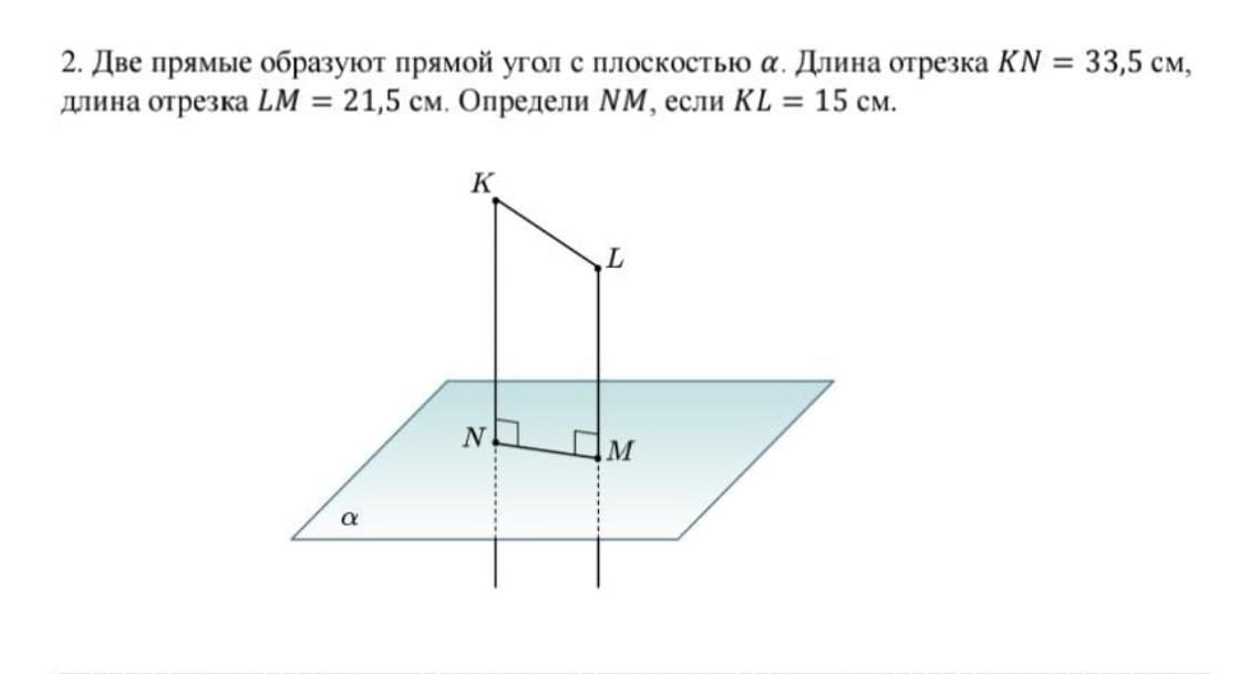 Определите длину отрезка kn