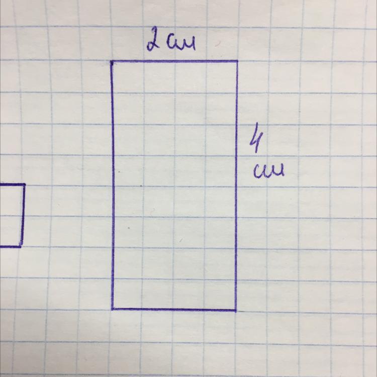 Нарисуй по клеточкам прямоугольник площадь которого равна площади изображенной фигуры 1см