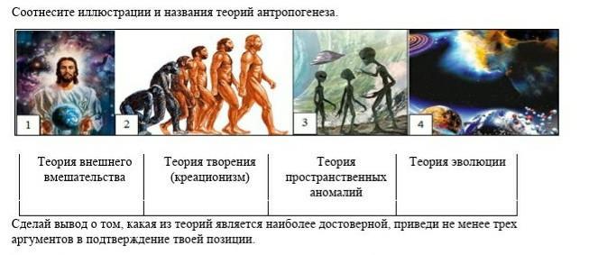 Наиболее достоверного. Креационизм в антропогенезе. Привести не менее 3 аргумент подтверждающих славянской теорию. Аргументы опровергающие гипотезу внешнего вмешательства. Продолжением каких теорий является х и у.