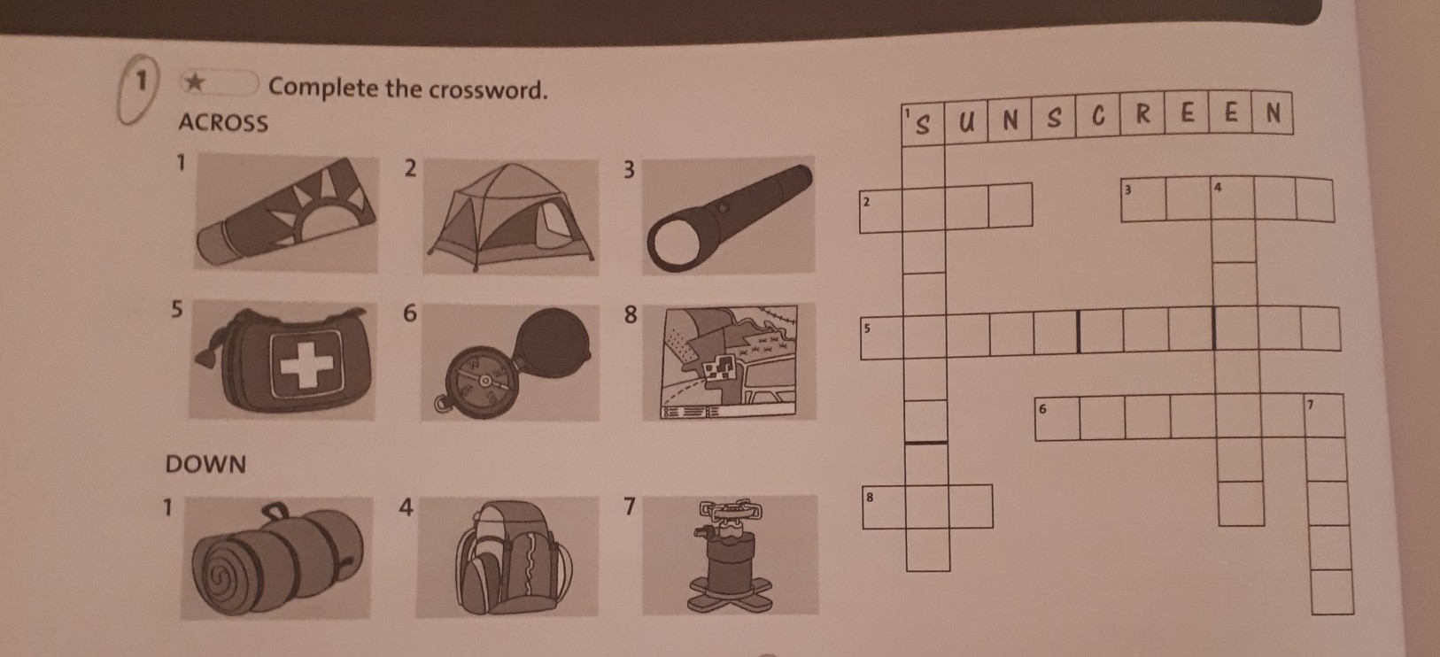 4 complete the crossword