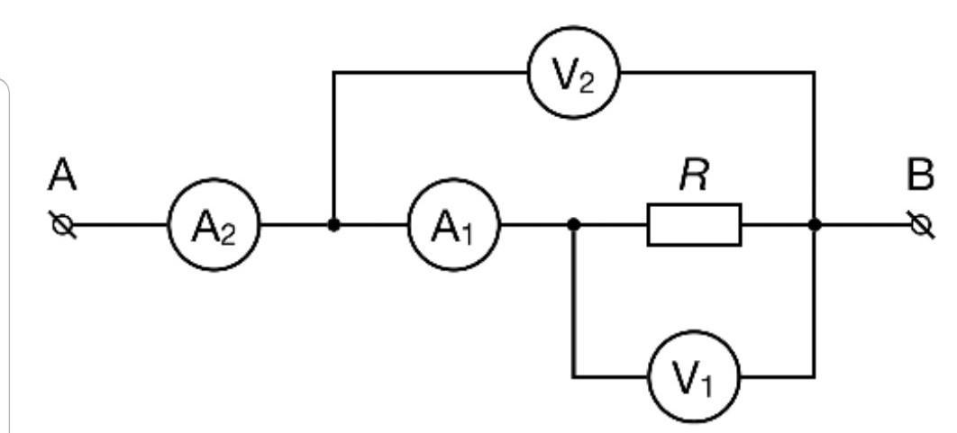 На рисунке показан прибор. Цепь из вольтметра амперметр и ваттметр. 2 Амперметра в цепи. Амперметр на несколько цепей. Амперметр одинаковая в цепочке.