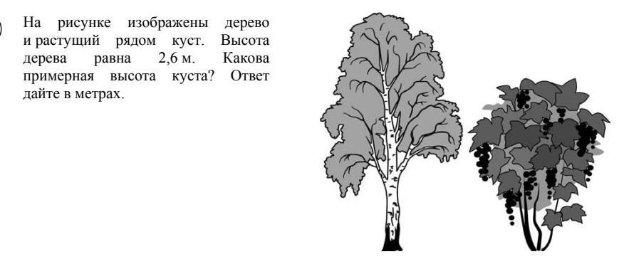 На рисунке изображены дерево и растущий куст