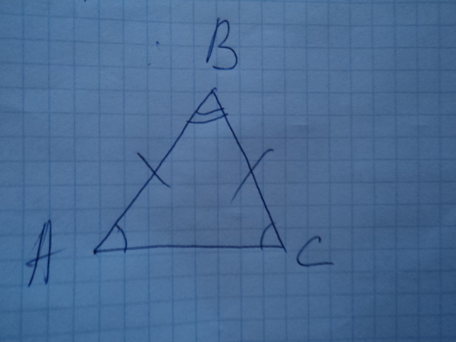 Треугольник у которого 2 стороны равны