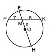 Радиус 9. Хорда РК делится точкой м на два отрезка РМ 7 дм МК 8 дм. Хорда pk делится точкой m на два отрезка PM 7 MK 8.
