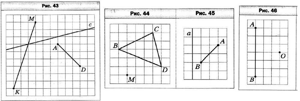 По данным рисункам постройте. Перечертите рисунок. Рисунок отрезки симметричные отрезкам. Постройте отрезки симметричные отрезкам ad и MK относительно прямой. Построй отрезок, симметричный отрезку МК относительно.