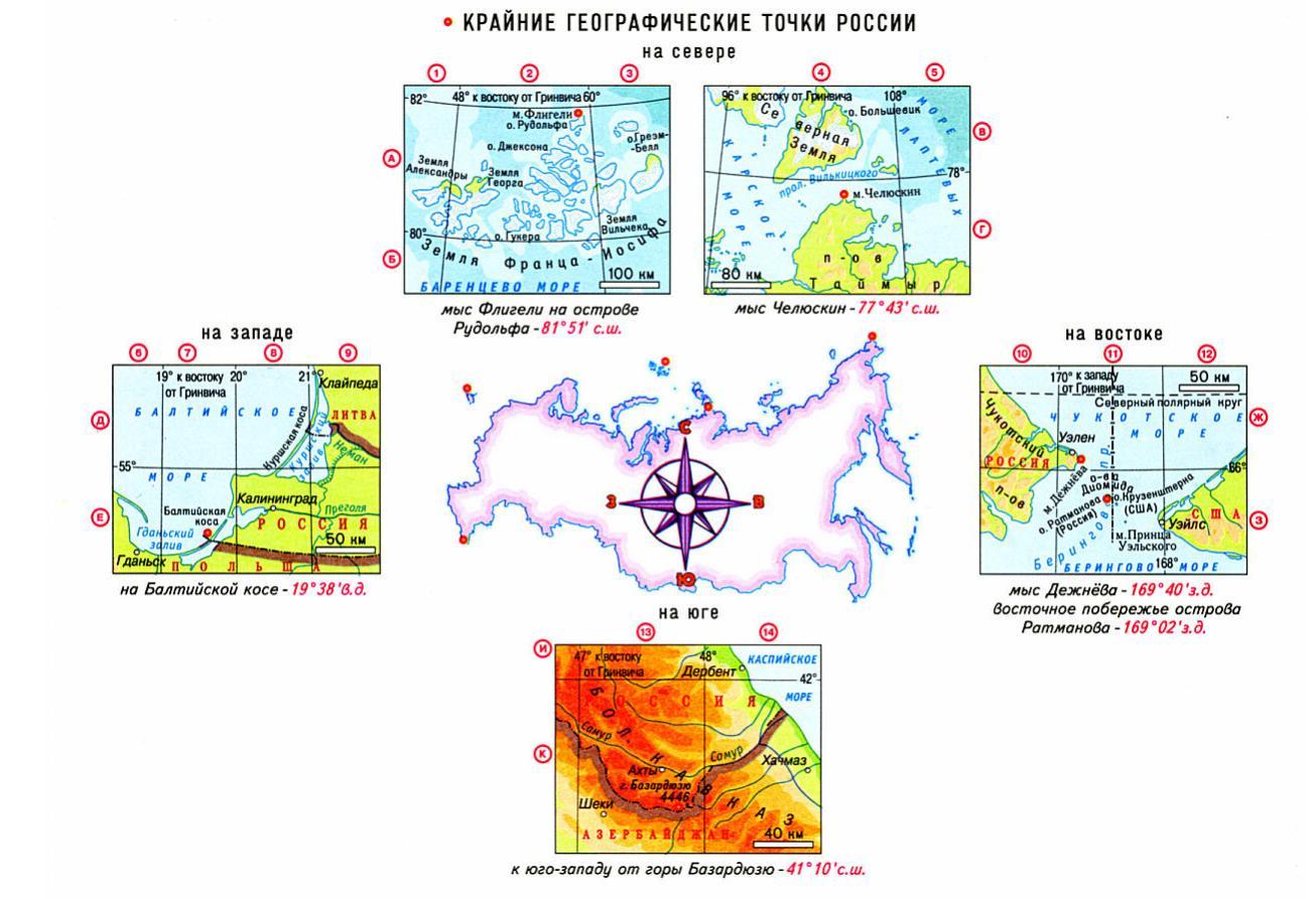 Мысы крайние точки частей света. Крайняя Восточная островная точка России на карте. Крайние точки России на карте с координатами. Крайняя точка России на севере. Крайняя Западная точка России координаты на карте.