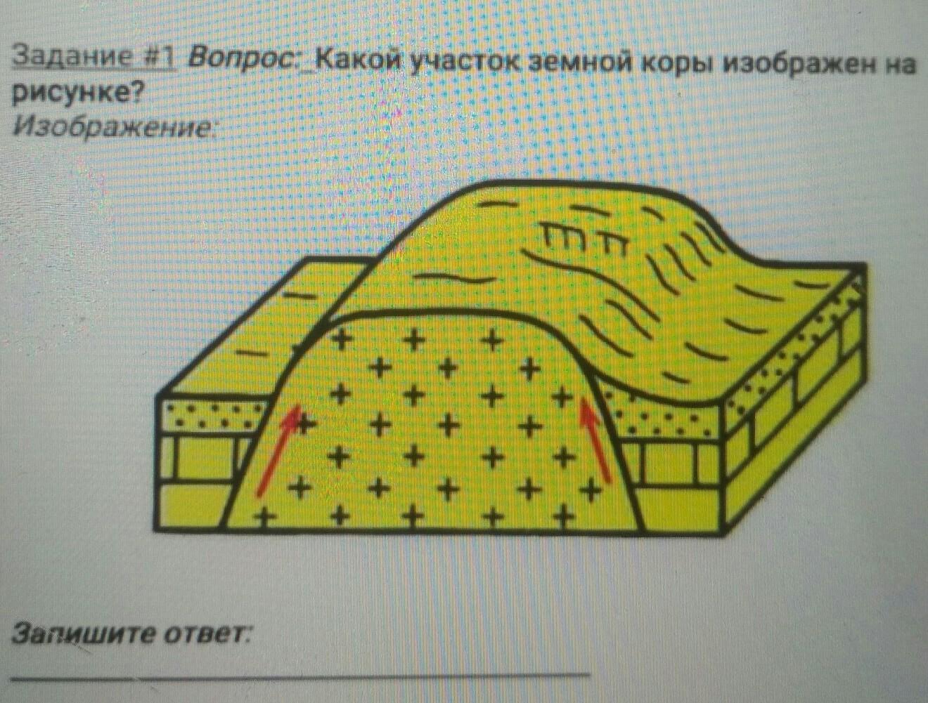 Ответьте на вопросы чтобы увидеть рисунок к каждому типу земной коры подберите рисунок